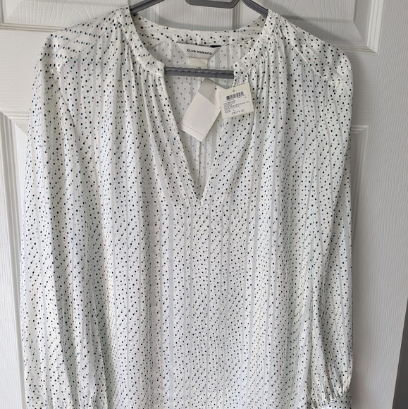 NWT Club Monaco Janney Top 🤍💚🖤 - Picture 3 of 4